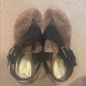 Michael Kors Black Sandals Sleek Design